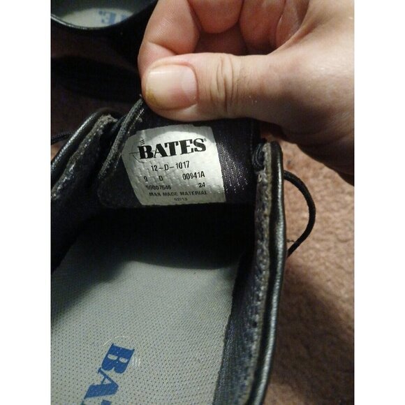 BATES UNIFORM FOOTWEAR/MENS OXFORDS / SIZE 9D BLACK - Picture 10 of 10